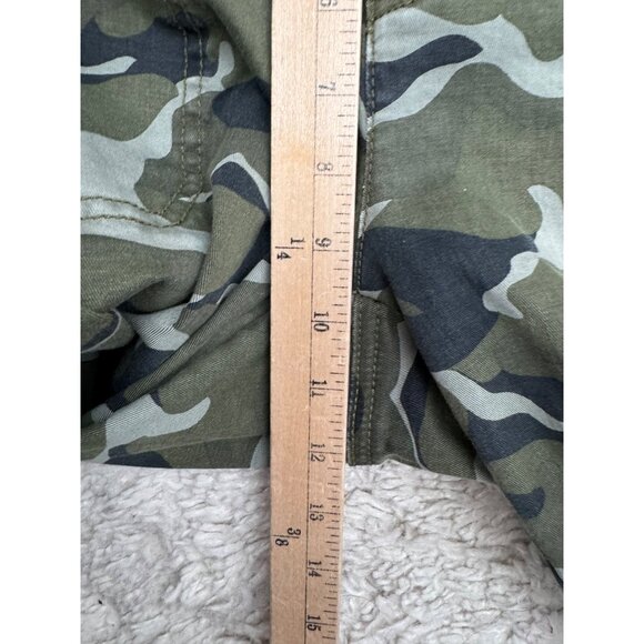 Torrid Camo utility roll up pants green classic stretchy sz 12 - Picture 5 of 8